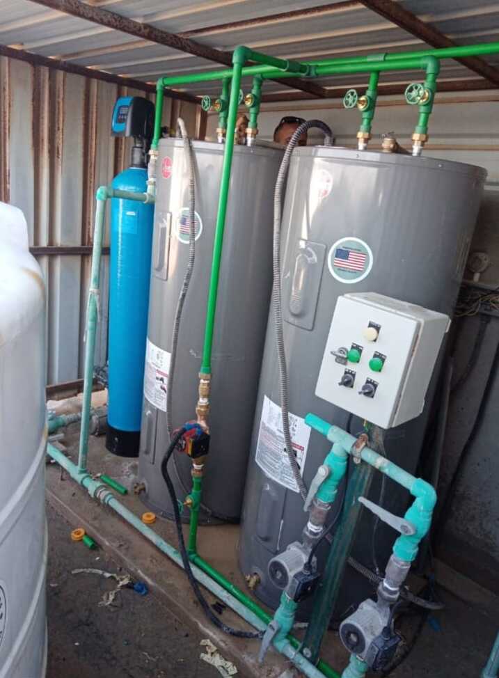 Central Hot Water System - plumbing project completed by Electric and Plumbing Services Provider